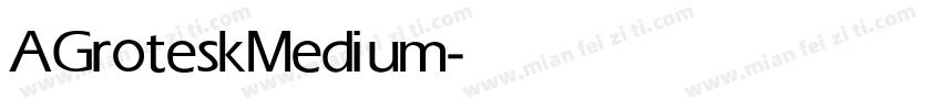 AGrotesk Medium字体转换